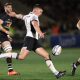 Owen Farrell playing for Saracens