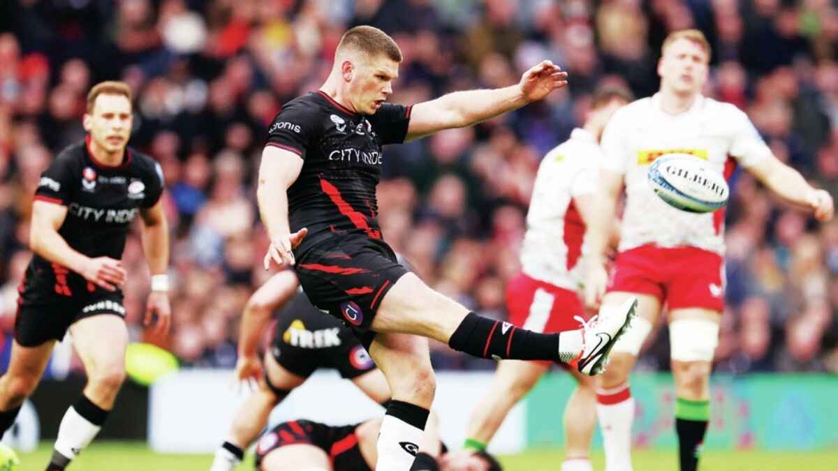 Owen Farrell in action