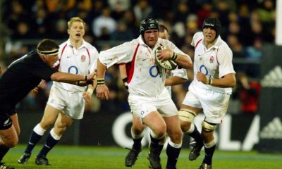 Phil Vickery in action for England against New Zealand