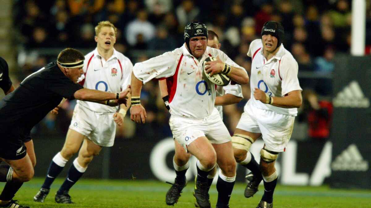 Phil Vickery in action for England against New Zealand