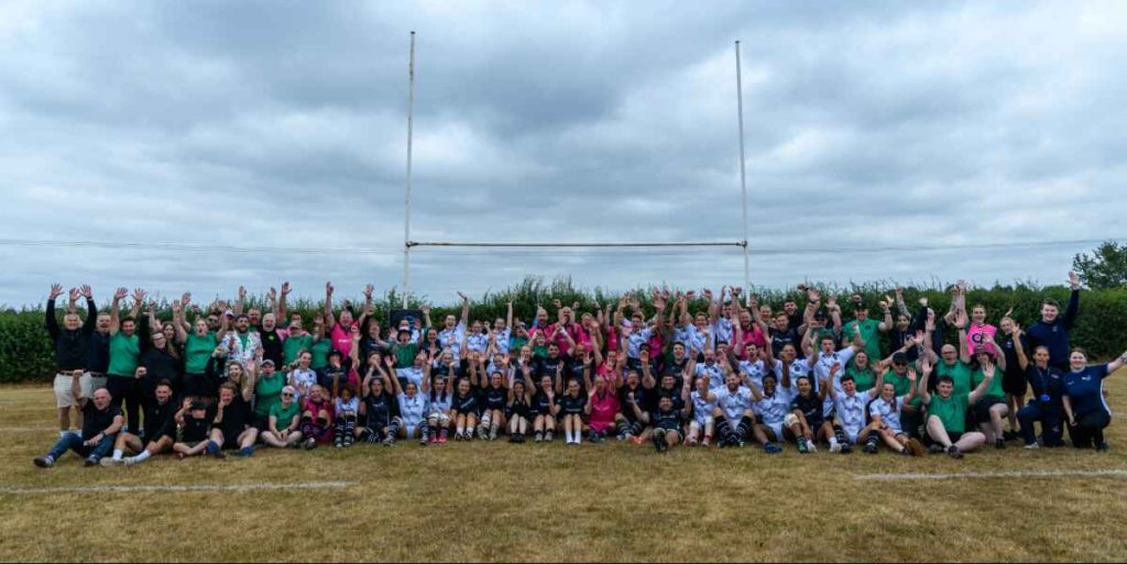 Men's and women's teams participated in a Guinness World Record challenge to raise funds for LooseHeadz