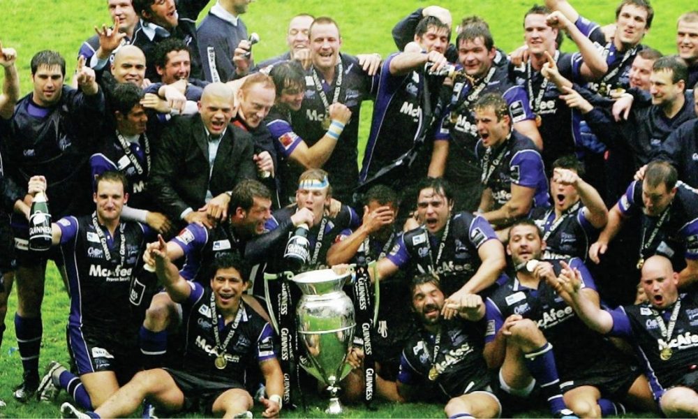 Sale with the Premiership trophy in 2006.