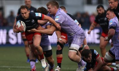 Saracens’ Ivan van Zyl takes the game to Gloucester