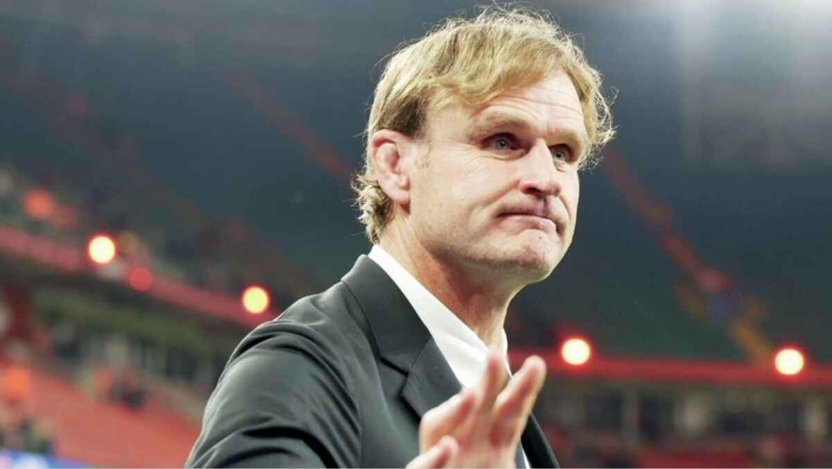 Scott Robertson after his last game in charge of the All Blacks against Wales