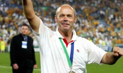 Sir Clive Woodward with the World Cup in 2003