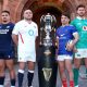 Six Nations captains pose with the trophy as France and Ireland prepare to open the 2026 tournament