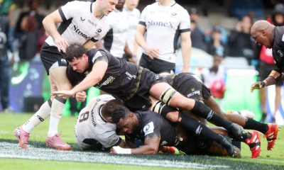 Siya Kolisi goes over for The Sharks’ opening try against Saracens