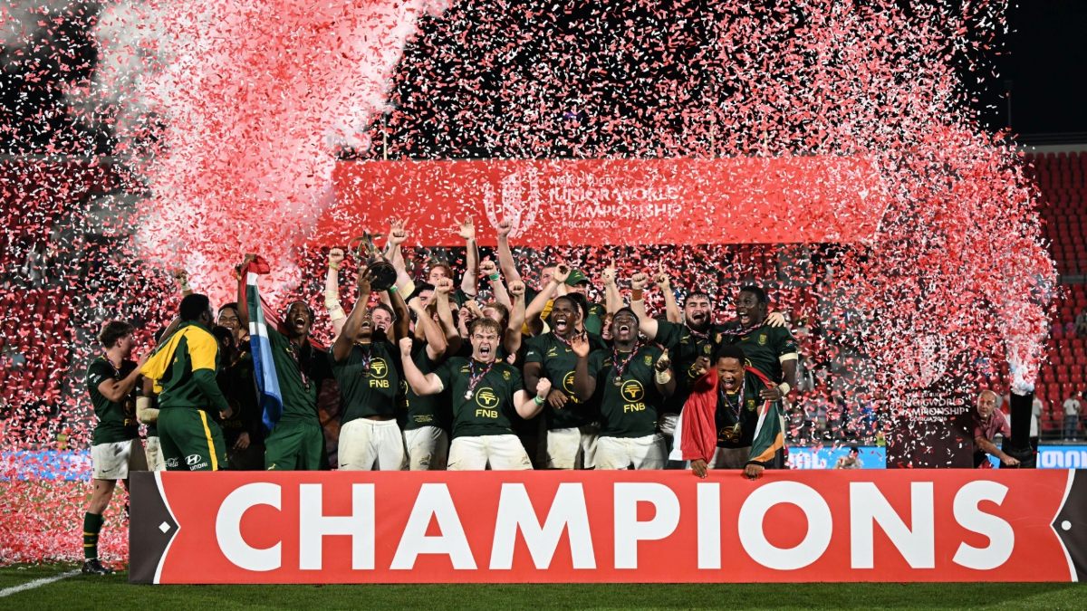 South Africa celebrate