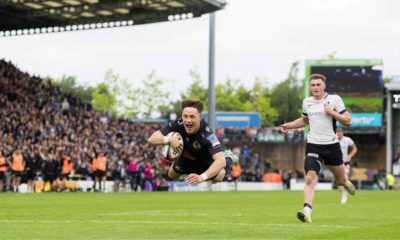 Stephen Varney scores for Exeter Chiefs