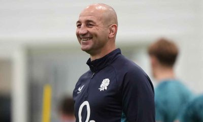 England head coach Steve Borthwick during a training session
