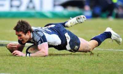 Thom Evans playing for Scotland
