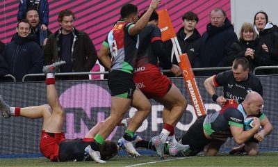 Tom Lawday scores Harlequins winner