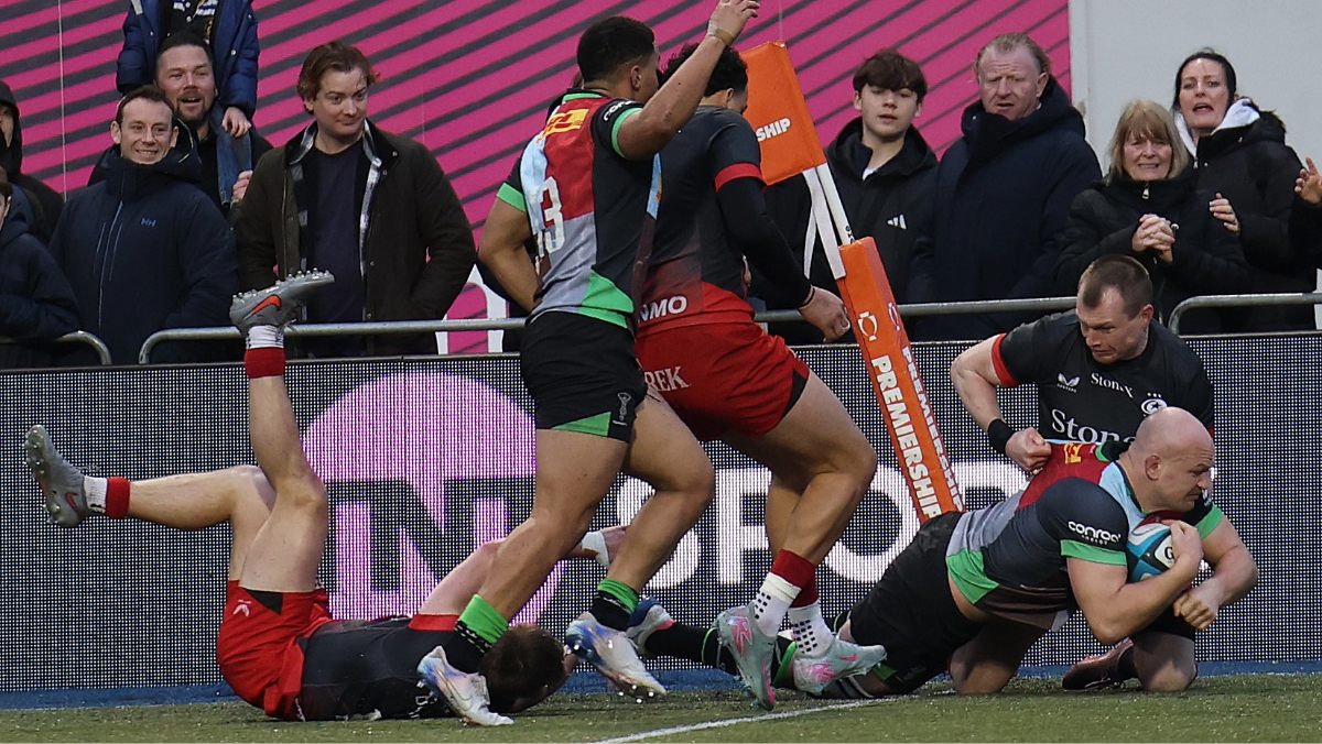 Tom Lawday scores Harlequins winner