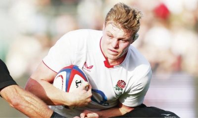 Tom Pearson playing against All Blacks XV for England A