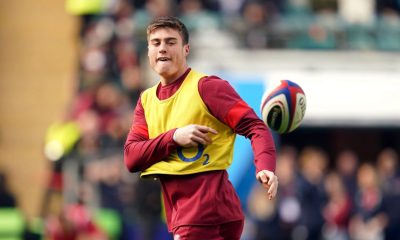 Tommy Freeman during an England training session
