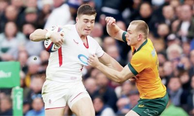 Tommy Freeman on the charge for England