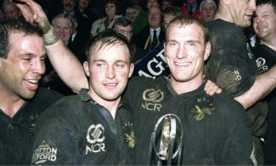 Alex King and Lawrence Dallaglio in 1997