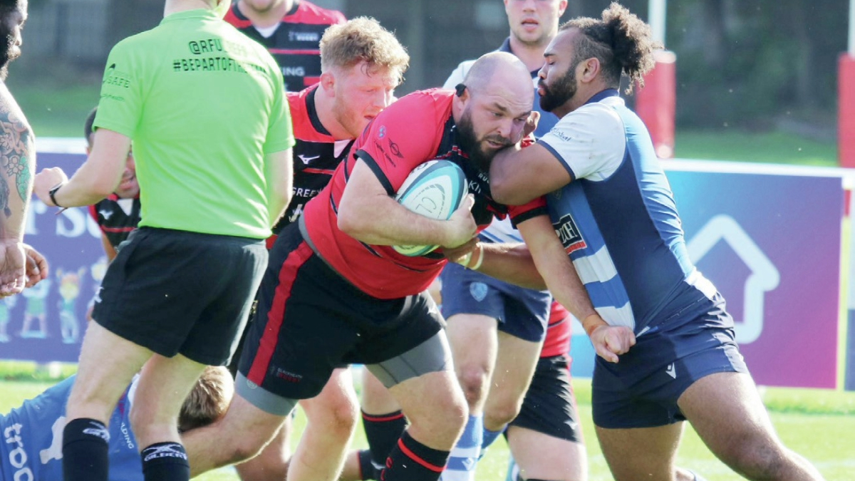 Will Davis in action for Blackheath
