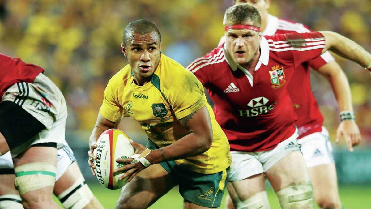 Will Genia playing for Australia against the Lions in 2013
