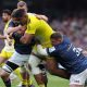 Will Skelton of La Rochelle is tackled by Leinster’s Tadhg Furlong during the 2023 Champions Cup final