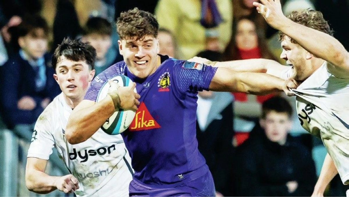 Zack Wimbush breaks through to score for Exeter Chiefs