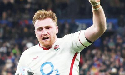 On the run: Ollie Chessum scoring against France last weekend PICTURES: Getty Images