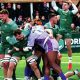 On a roll: Ealing Trailfinders celebrate as Scott Buckley goes over for his second try
