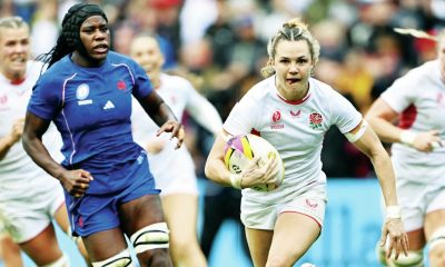 Ellie Kildunne breaks through to score England’s fourth try