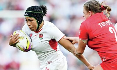 England’s Sadia Kabeya goes on the attack