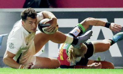 Henry Arundell scoring his first try