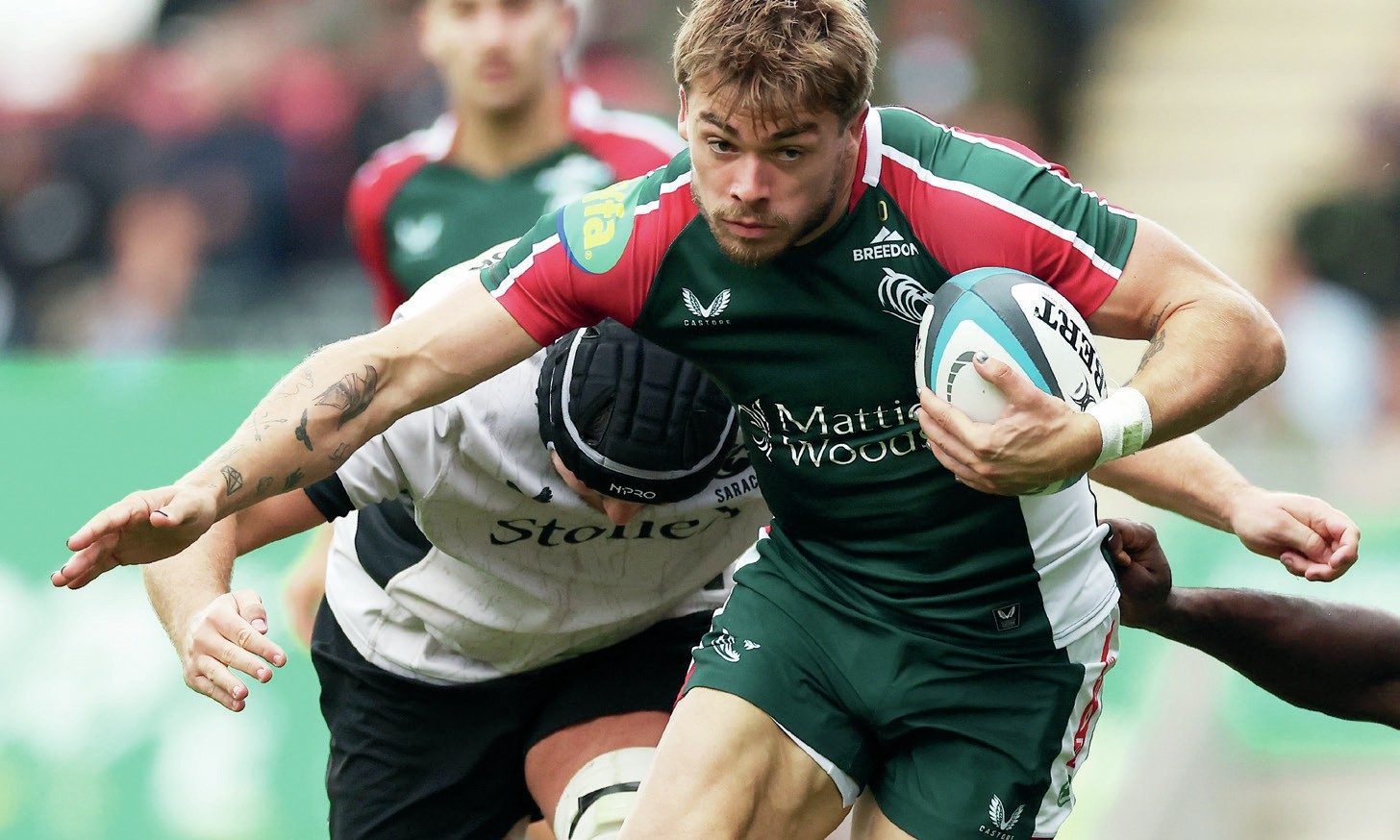 Ollie Hassell-Collins in action for Leicester Tigers