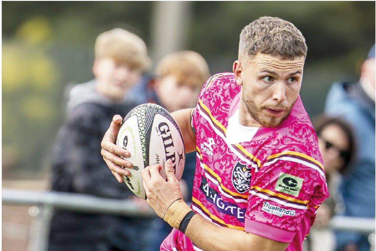 Rhys Tudor in action for Caldy
