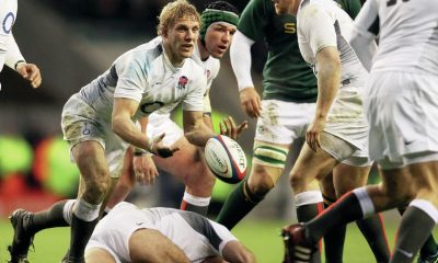 Lewis Moody playing for England