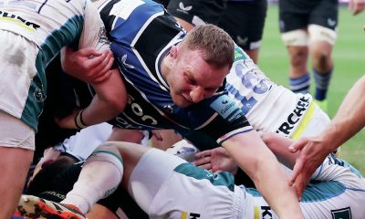 Sam Underhill scoring off the bench for Bath at the end of last season