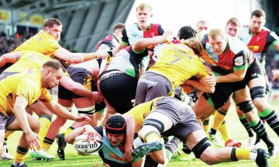 George Turner touches down for Harlequins