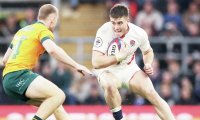 Tommy Freeman on the attack for England