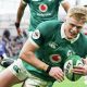 Tommy O’Brien scores Ireland’s sixth try