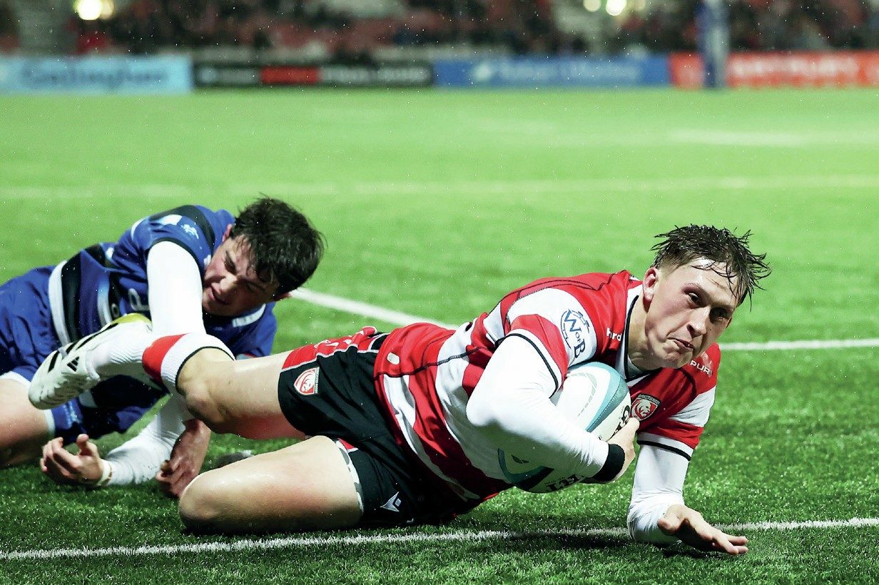 Josh Hathaway scores for Gloucester