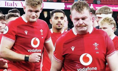 Wales captain Dewi Lake leads his team off the field after their record home defeat against South Africa
