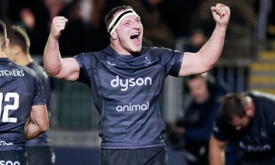 Sam Underhill celebrates victory for Bath over Munster last week