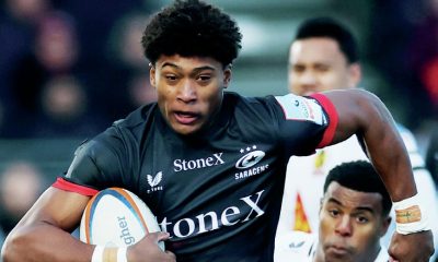 Noah Caluori in action for Saracens