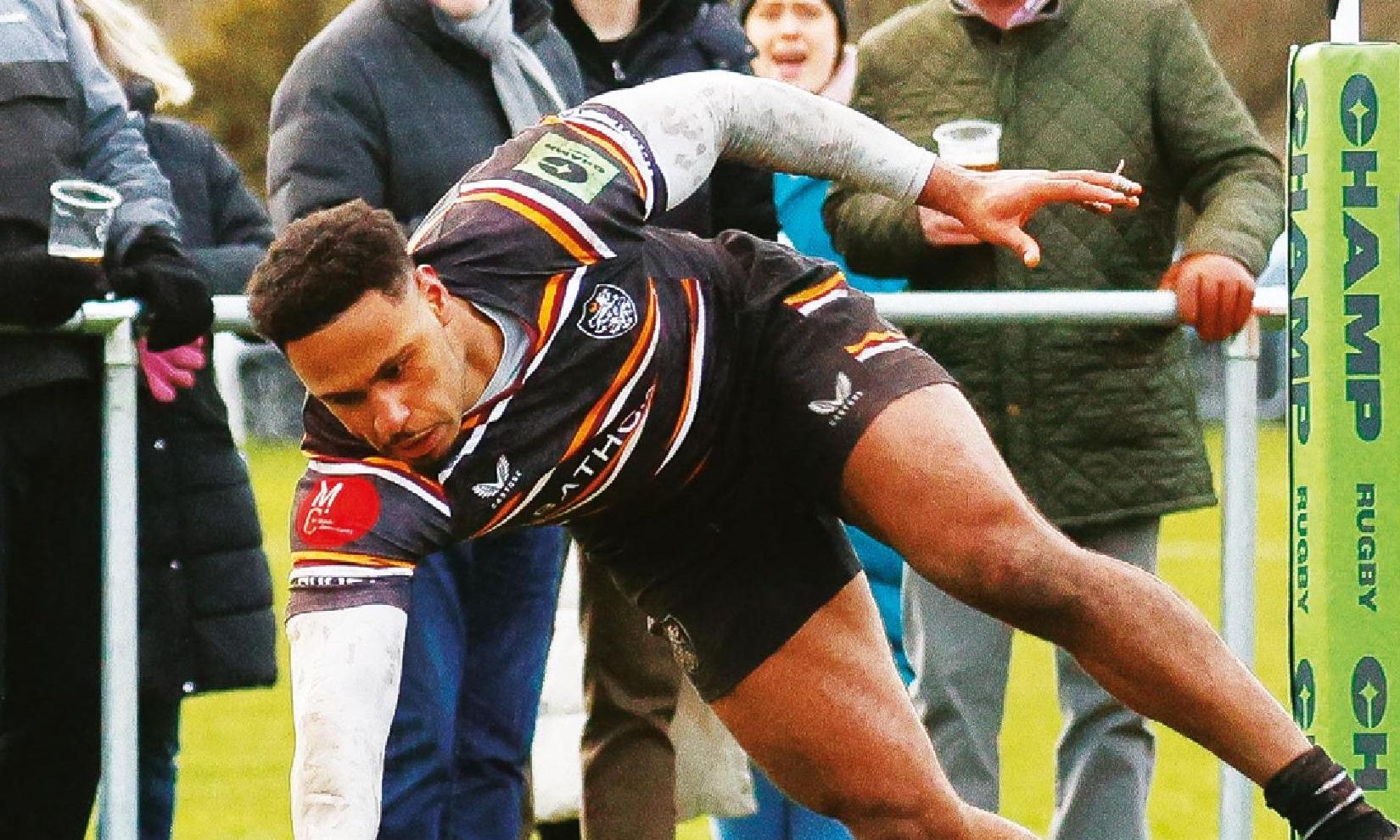 Obi Ene touches down for Caldy’s match-winner