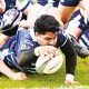 Fred Tuilagi scores for Bedford Blues