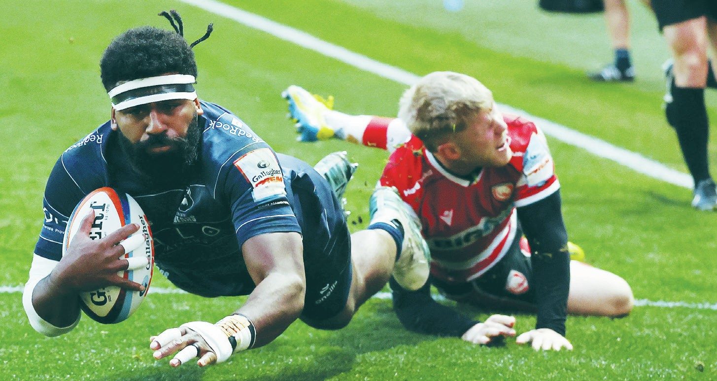 Kalaveti Ravouvou scores Bristol Bears’ second try