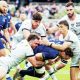 Leinster’s Jack Conan powers over for the opening try