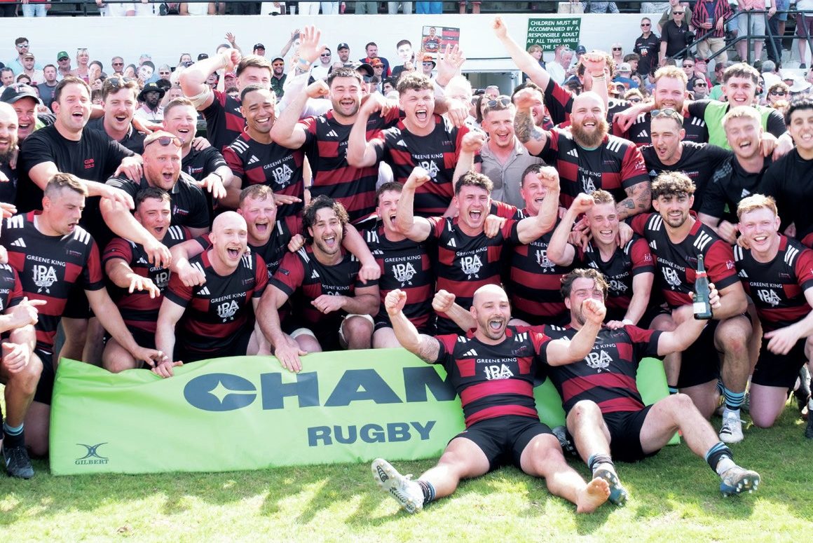 Blackheath celebrate their promotion to the Champ
