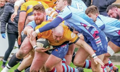 Nick Selway scoring a try for Chinnor