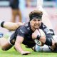 Henry Slade goes over for Exeter Chiefs in their win over Saracens