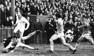 Glyn Turner scoring for Gwent against New Zealand in 1972.
