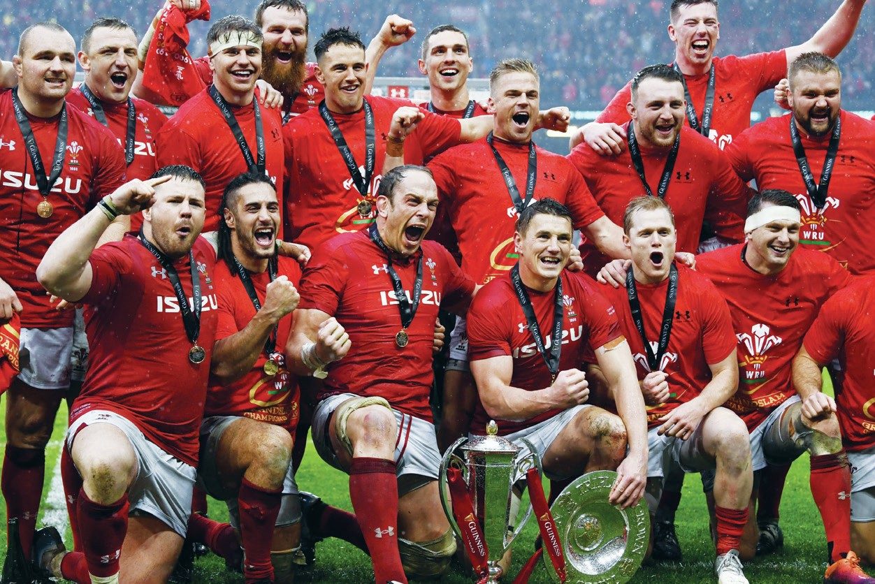Wales celebrate the Grand Slam in 2019 on route to topping global rankings
